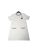New Vestito Tubino in Maglia con Dettagli Strass