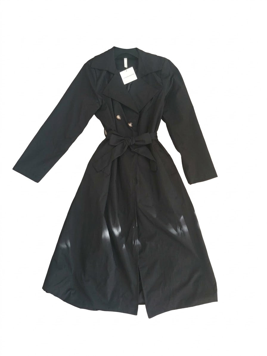 NEW Trench Lungo Doppiopetto con Cintura