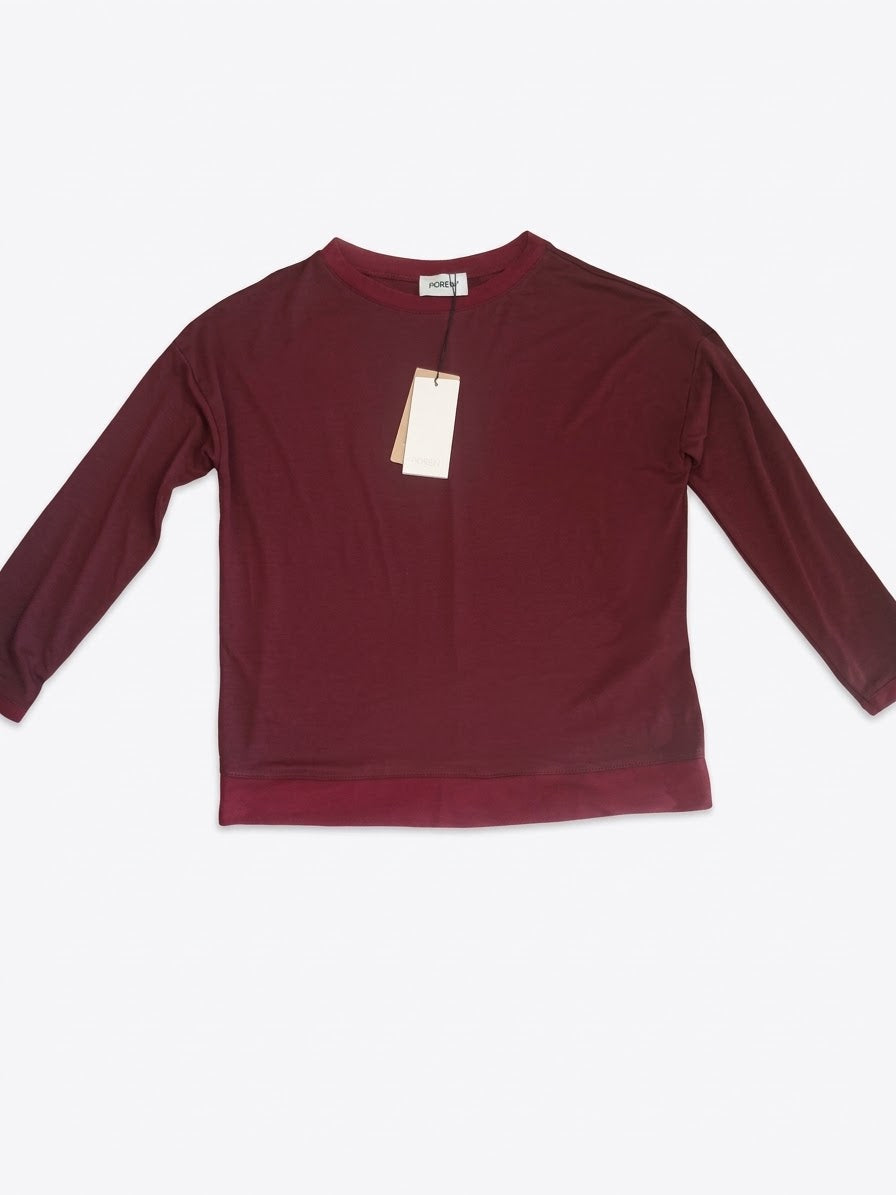 NEW Maglia Fluida a Maniche Lunghe con Dettaglio