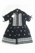 Abito a Camicia Boho-Chic con Ricami Geometrici