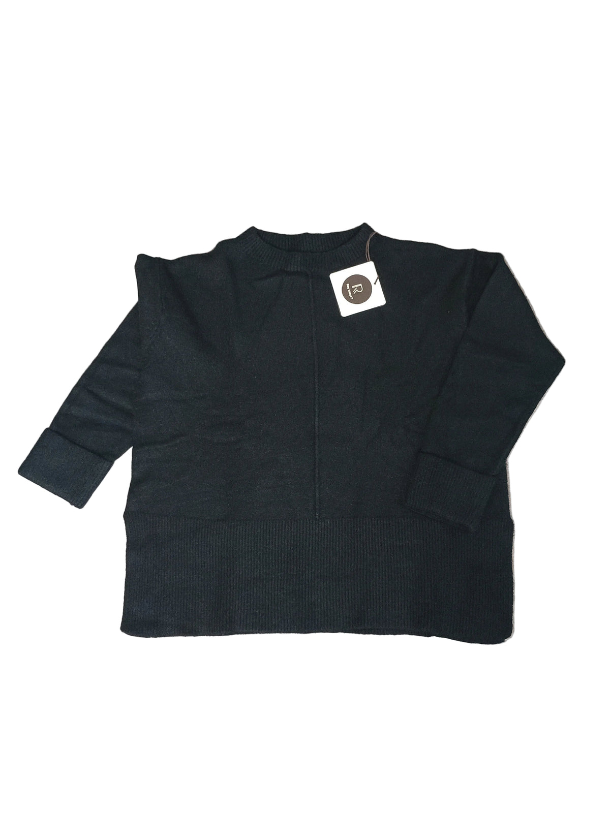 New Maglione Girocollo con Cucitura Centrale