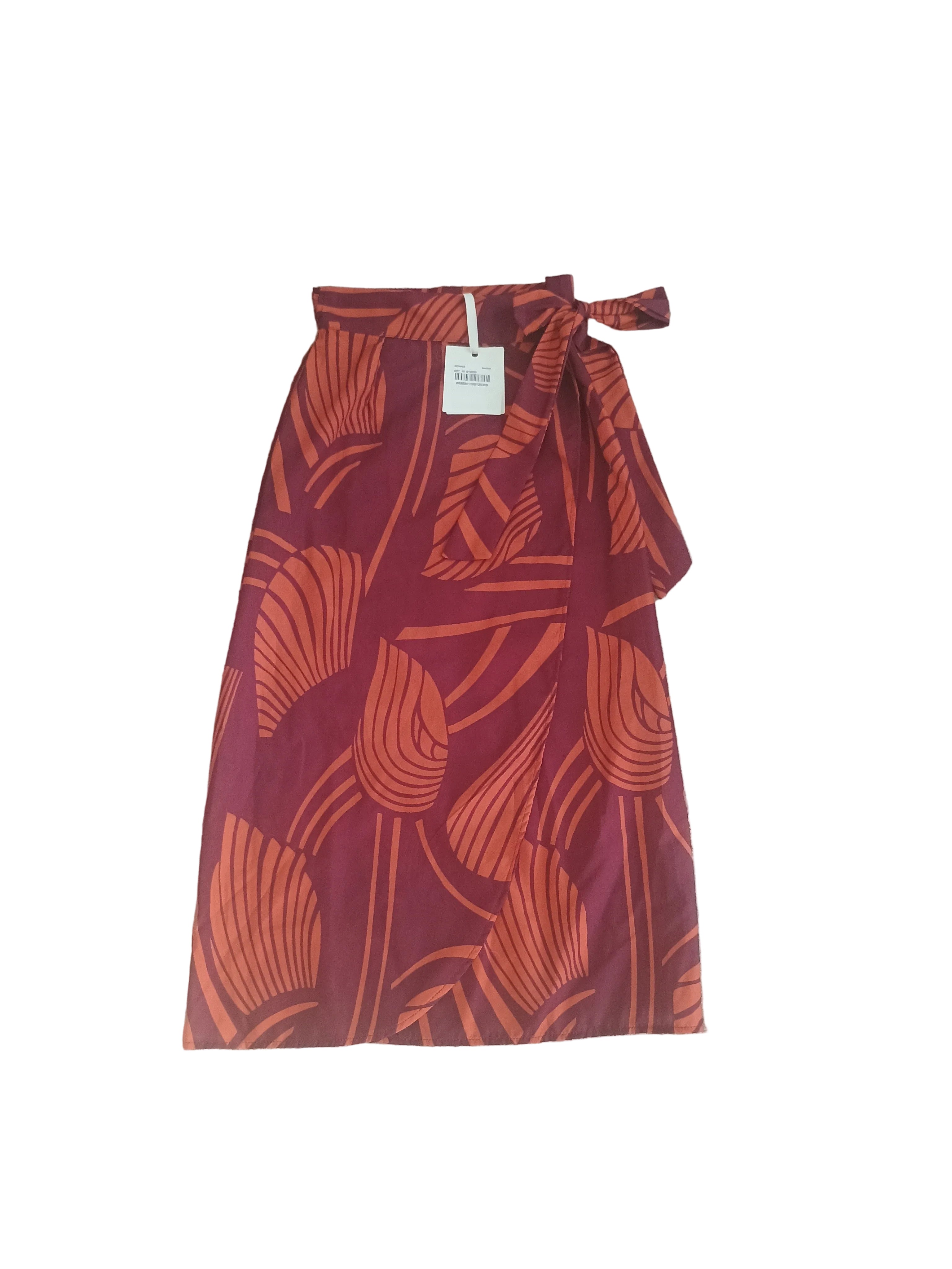 Pareo Lungo a Portafoglio con Stampe Estive