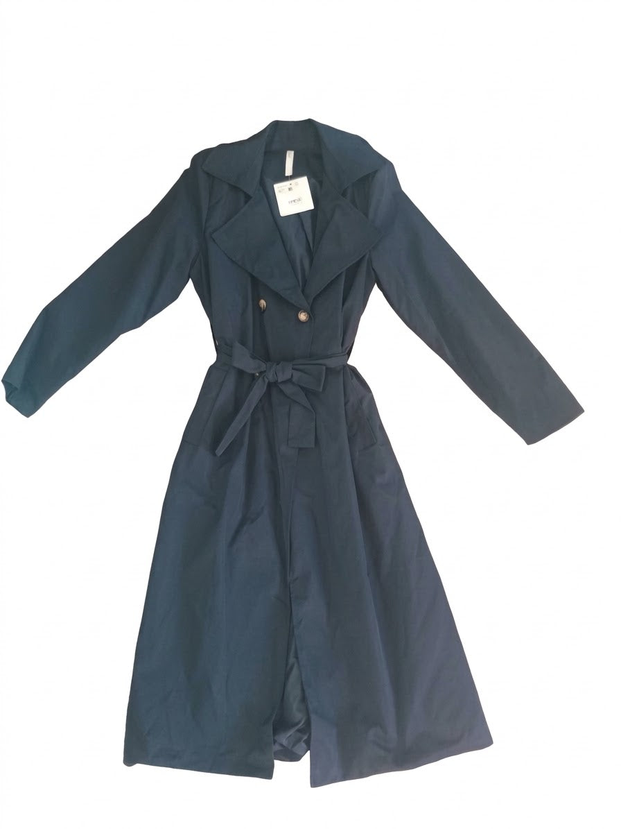 NEW Trench Lungo Doppiopetto con Cintura