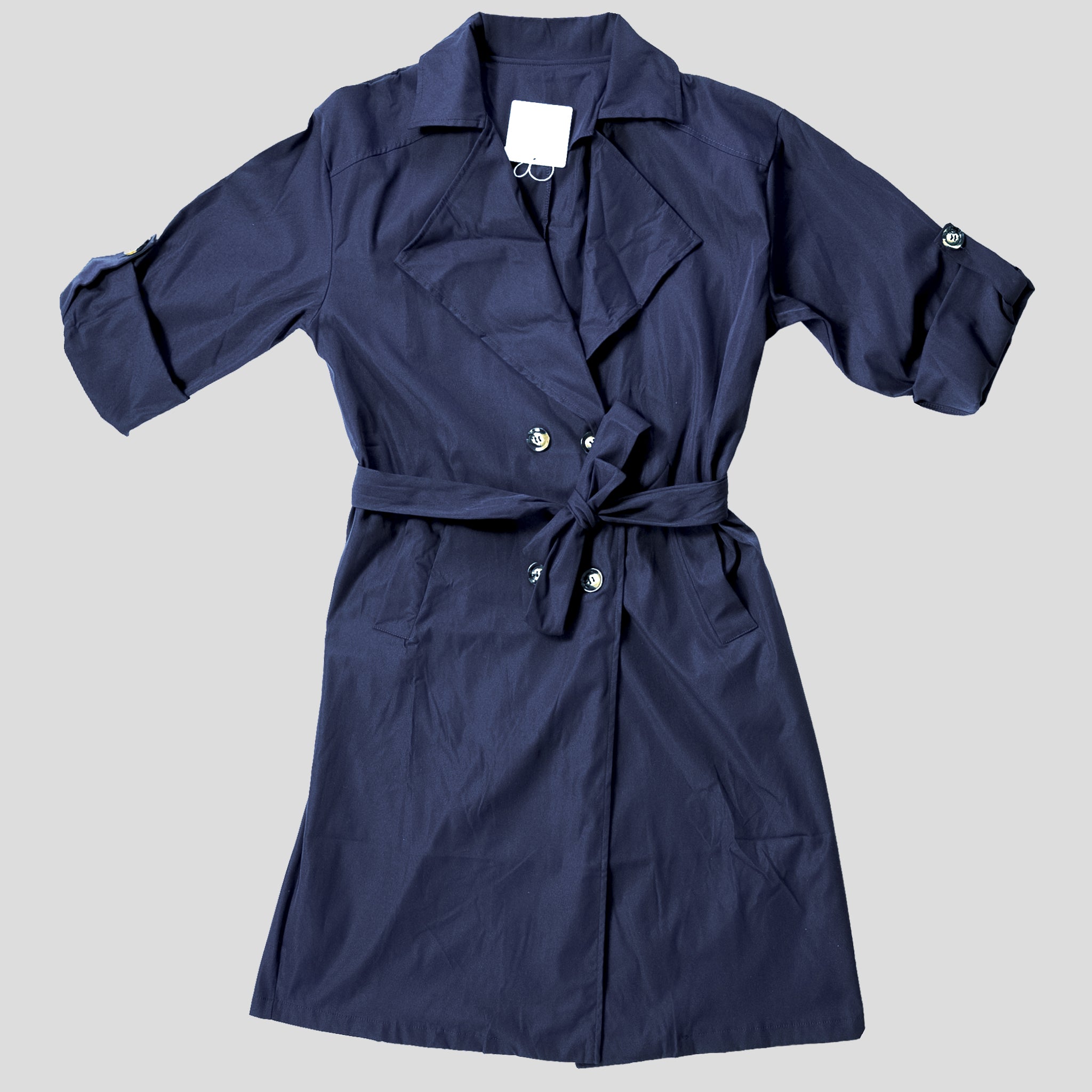 Trench Lungo - Blu Navy