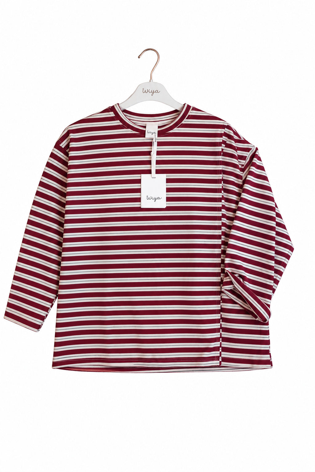 New Maglia Leggera a Righe Grandi Girocollo
