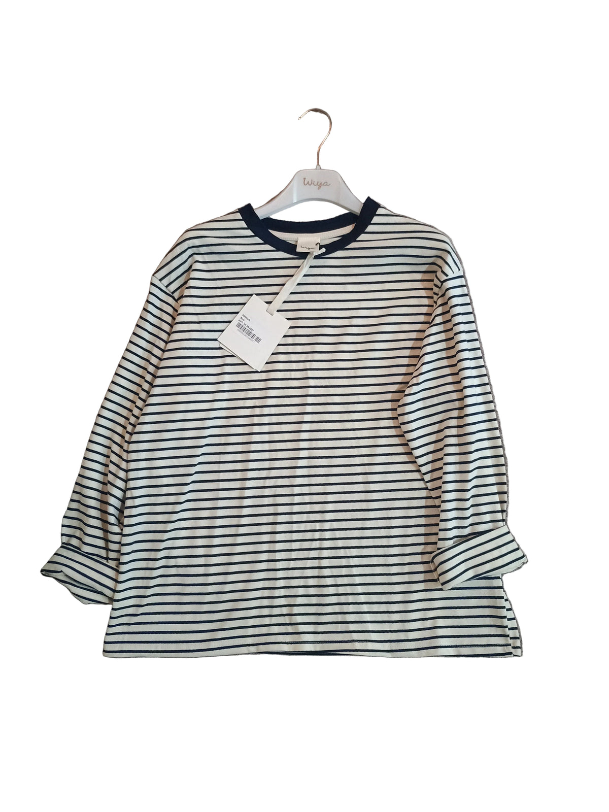 New Maglia Leggera a Righe Piccole Girocollo