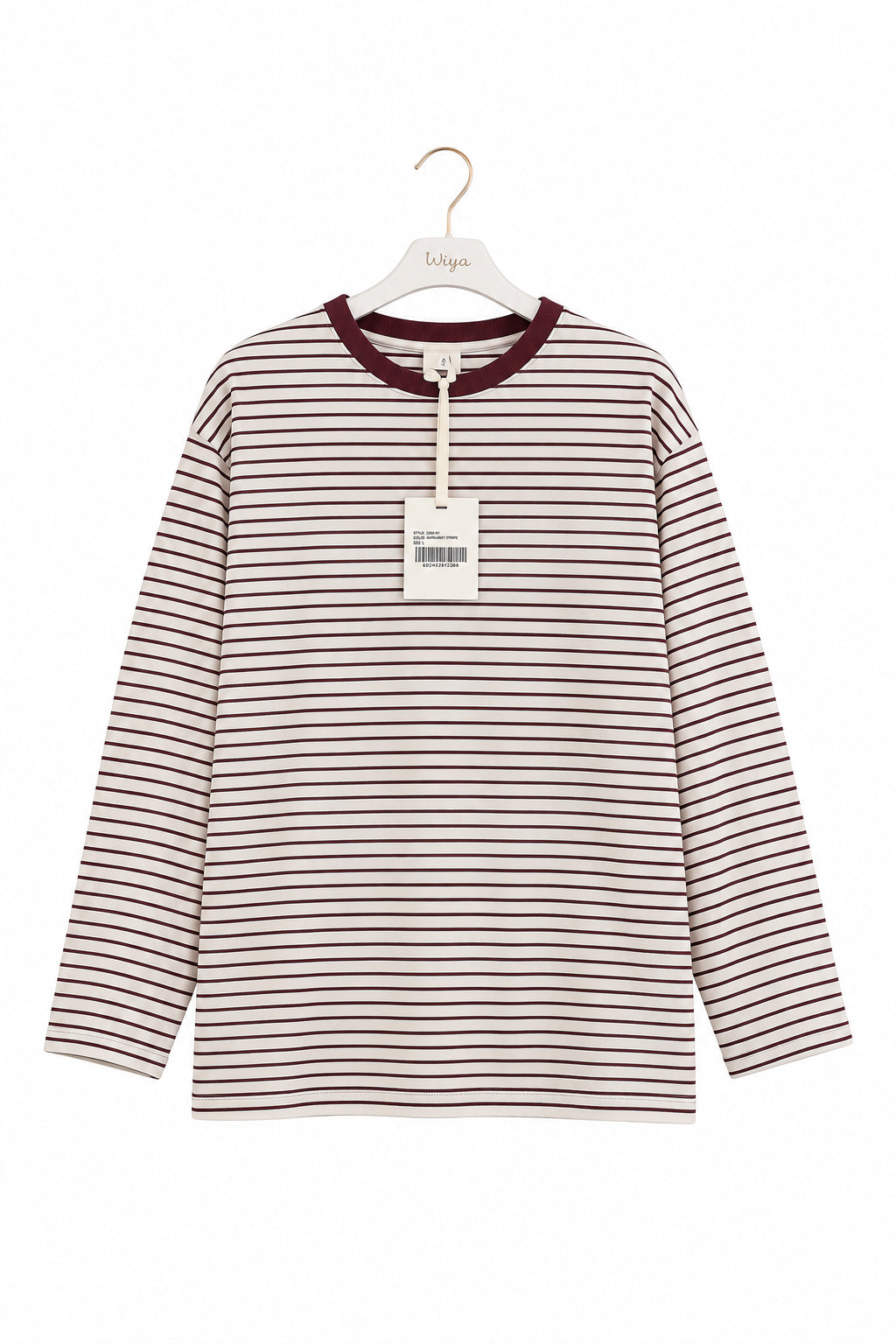 New Maglia Leggera a Righe Piccole Girocollo