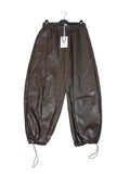 New Pantaloni Jogger in Similpelle