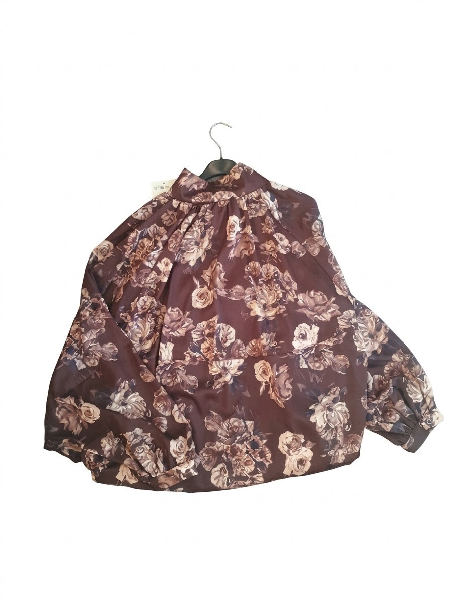 NEW Bomber Fluido Oversize Fantasia Floreale