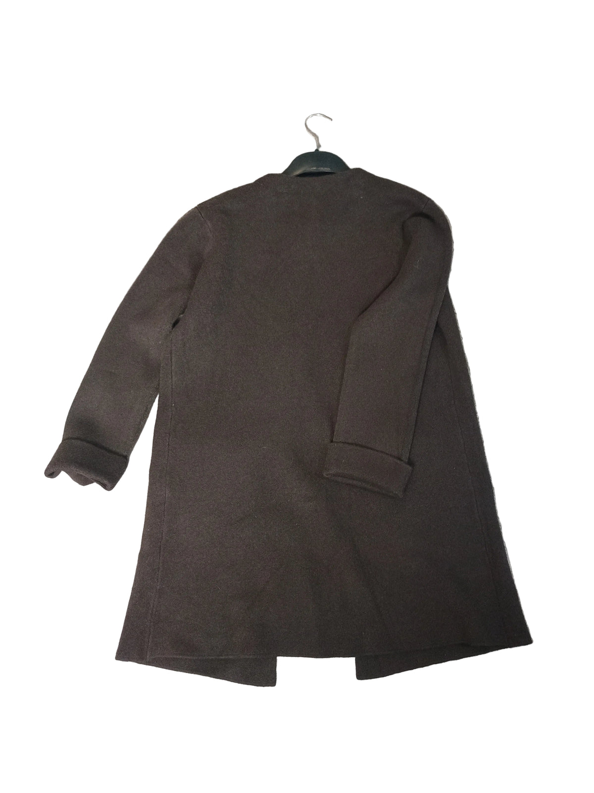 New Cappottino in Maglia con Tasche in Eco Pelliccia