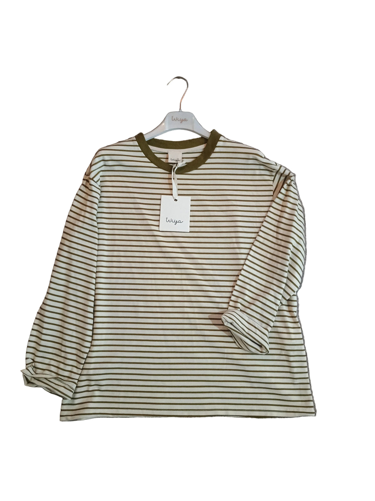 New Maglia Leggera a Righe Piccole Girocollo