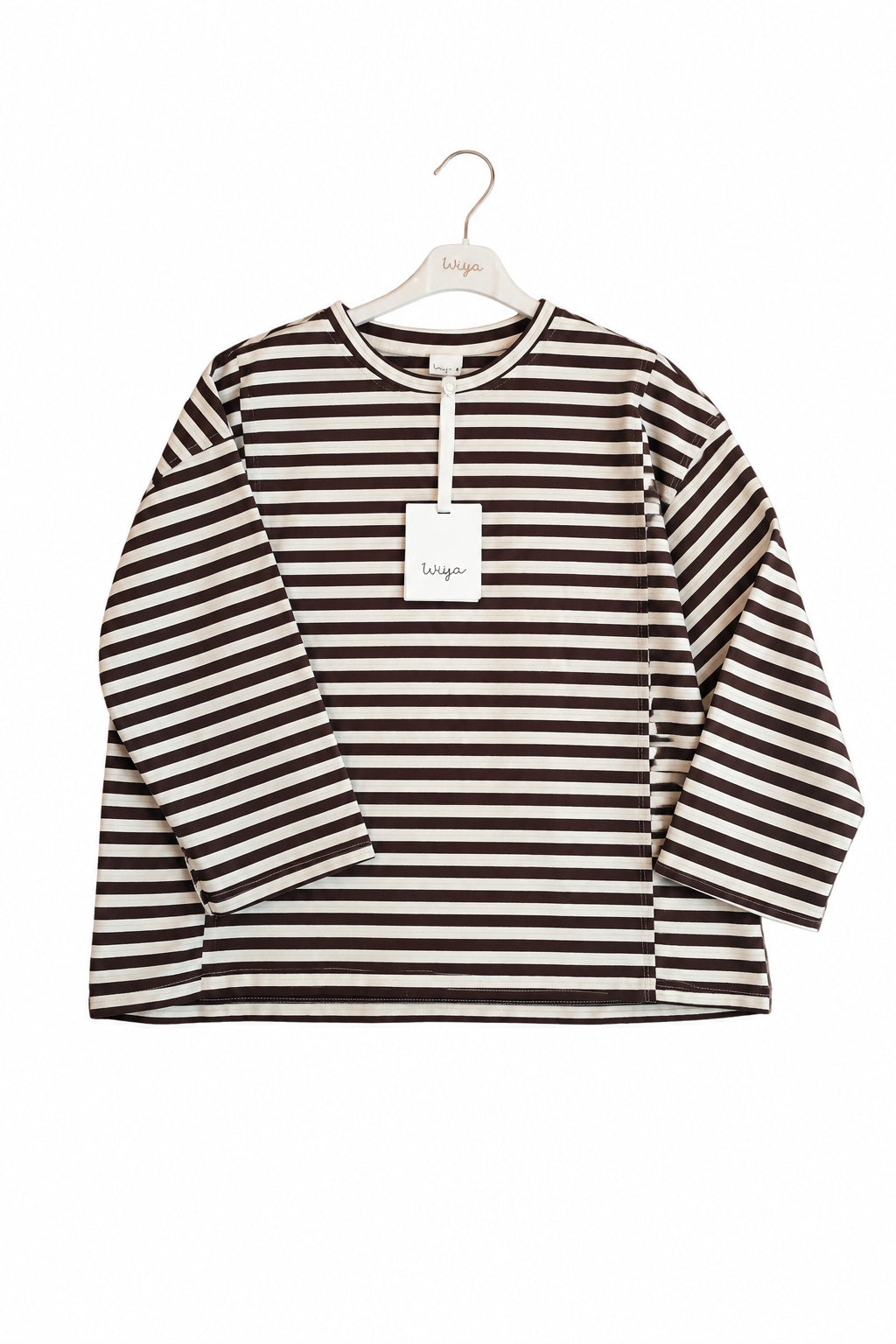 New Maglia Leggera a Righe Grandi Girocollo